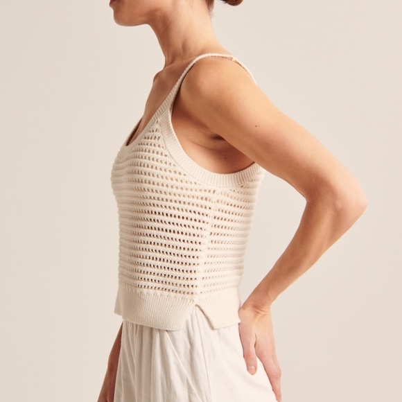 Abercrombie Crochet Scoopneck SIZE M - Picture 4 of 9